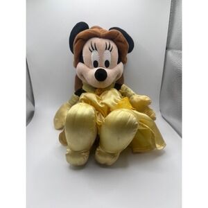 Disney Parks Minnie Moused Dressed As Beauty & The Beast's Princess Belle Plush